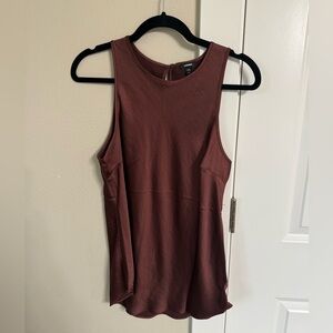 Sleeveless Brown Top